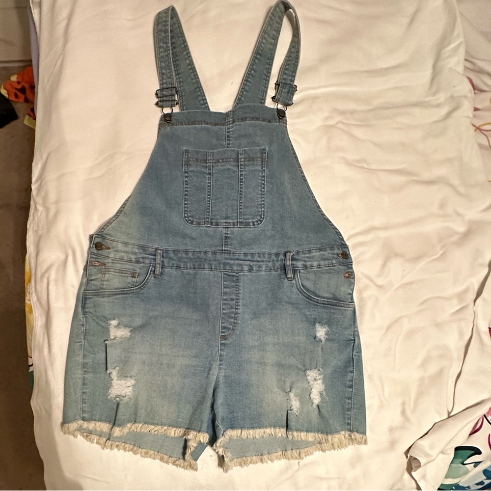 Jean Overall Shorts